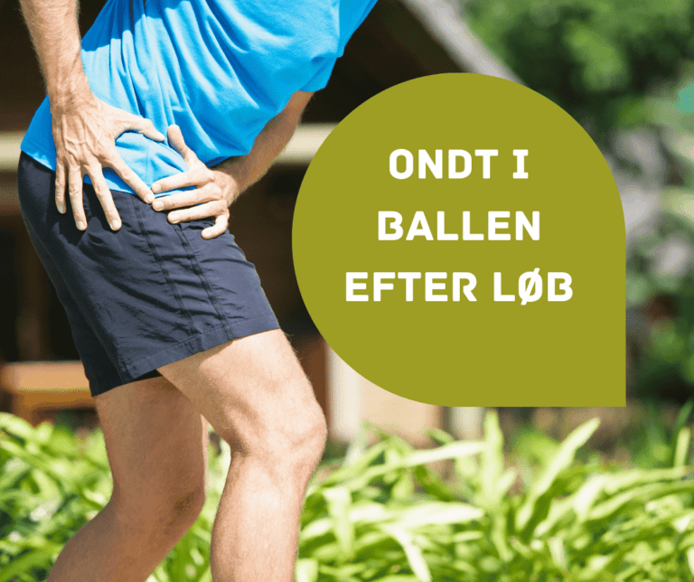 Ondt i ballen efter løb