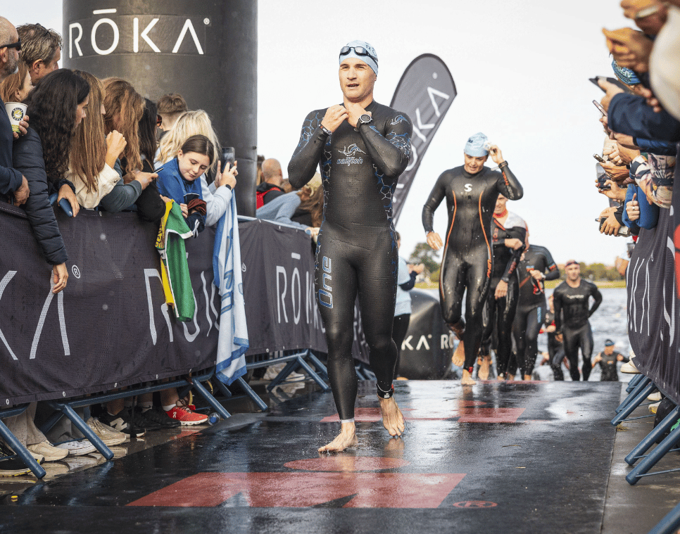 Ironman T1 efter svømning